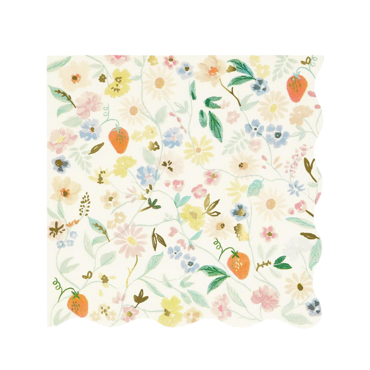 ELEGANT FLORAL NAPKINS Meri Meri Napkins ELEGANT FLORAL NAPKINS Bonjour Fete - Party Supplies