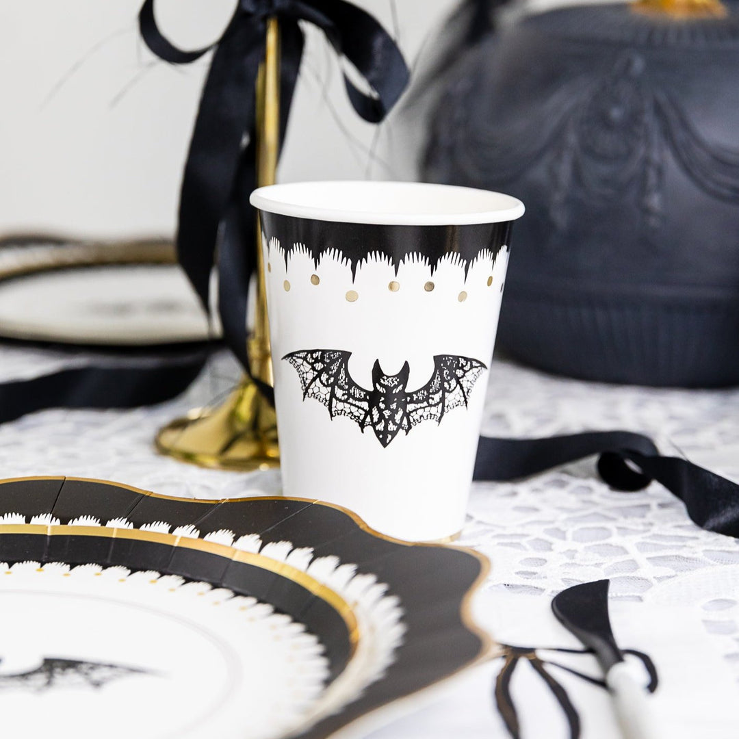 ELEGANT HALLOWEEN CUPS Bonjour Fete Halloween Party Supplies Bonjour Fete - Party Supplies