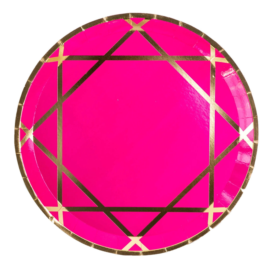 ENCHANTÉ DINNER PLATE Jollity & Co. + Daydream Society Plates PINK Bonjour Fete - Party Supplies