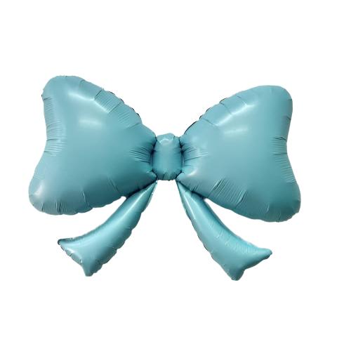 BLUE BOW FOIL BALLOON Burst Party Co Balloon Bonjour Fete - Party Supplies