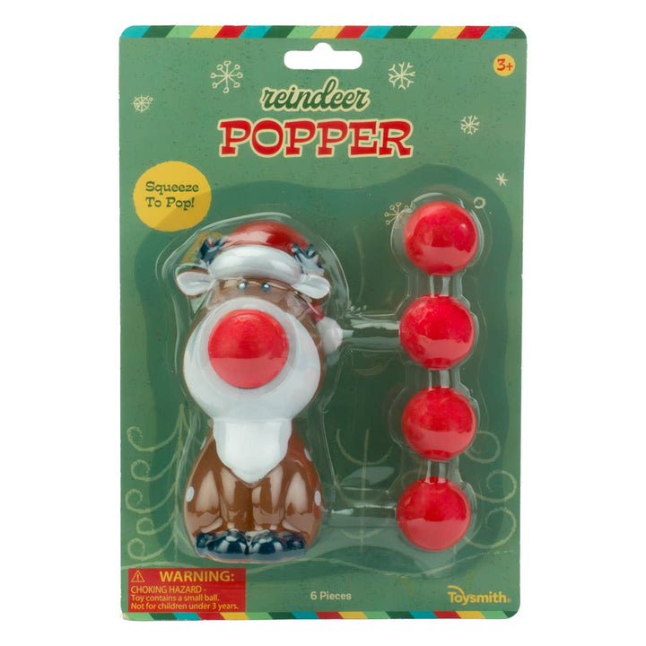 Reindeer Ball Popper Bonjour Fete Party Supplies Stocking Stuffers & Holiday Party Favors