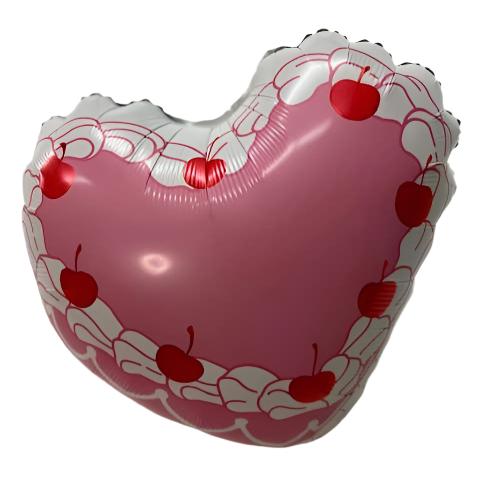 VINTAGE HEART CAKE FOIL BALLOON Burst Party Co Balloons VINTAGE HEART CAKE FOIL BALLOON Bonjour Fete - Party Supplies