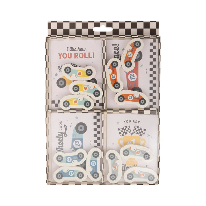 PLKC60 - Race Car Valentines Cards My Mind’s Eye PLKC60 - Race Car Valentines Cards Bonjour Fete - Party Supplies