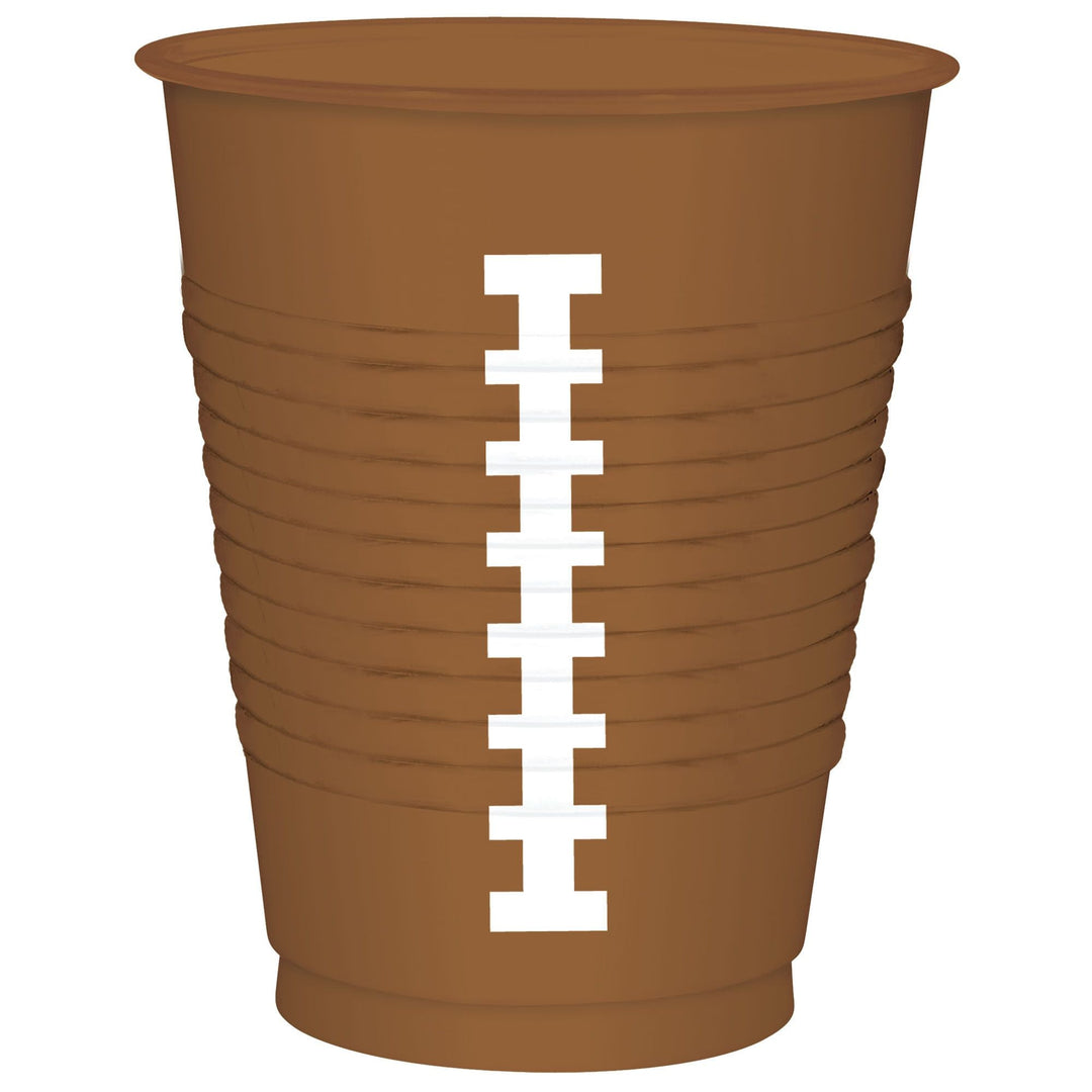 FOOTBALL PLASTIC CUPS Amscan Cups Bonjour Fete - Party Supplies