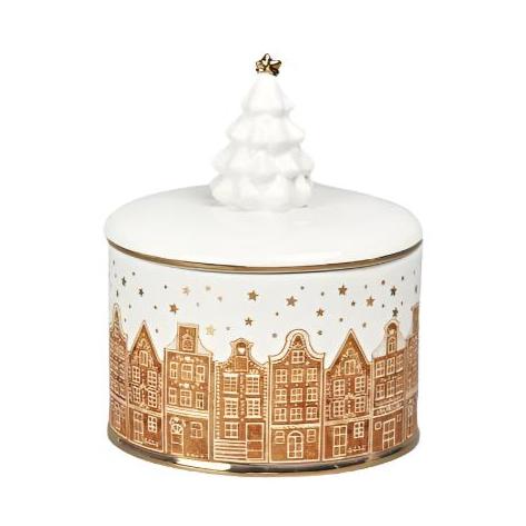 GINGERBREAD VILLAGE JAR December Diamonds Christmas Holiday Kitchen & Entertaining Bonjour Fete - Party Supplies