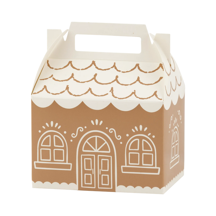 GINGERBREAD HOUSE TREAT BOXES My Mind’s Eye Christmas Holiday Party Supplies Bonjour Fete - Party Supplies