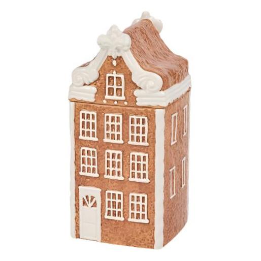 GINGERBREAD TOWNHOME JAR December Diamonds Christmas Holiday Kitchen & Entertaining Bonjour Fete - Party Supplies