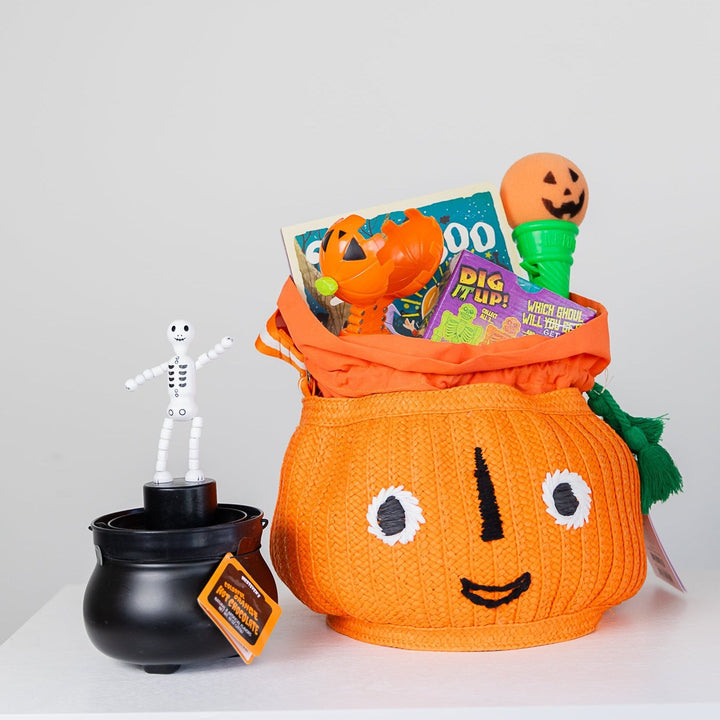 JACK-O-LANTERN BASKET BAG Meri Meri Halloween Party Favors & Boo Baskets Bonjour Fete - Party Supplies