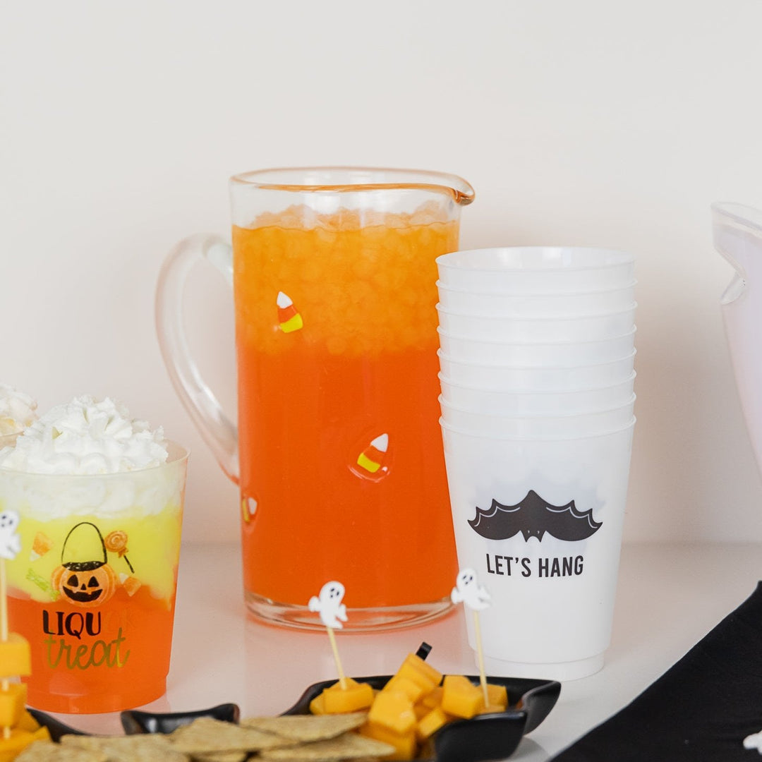 LET'S HANG FROSTED PARTY CUPS Slant Collections by Creative Brands Halloween Party Supplies Bonjour Fete - Party Supplies