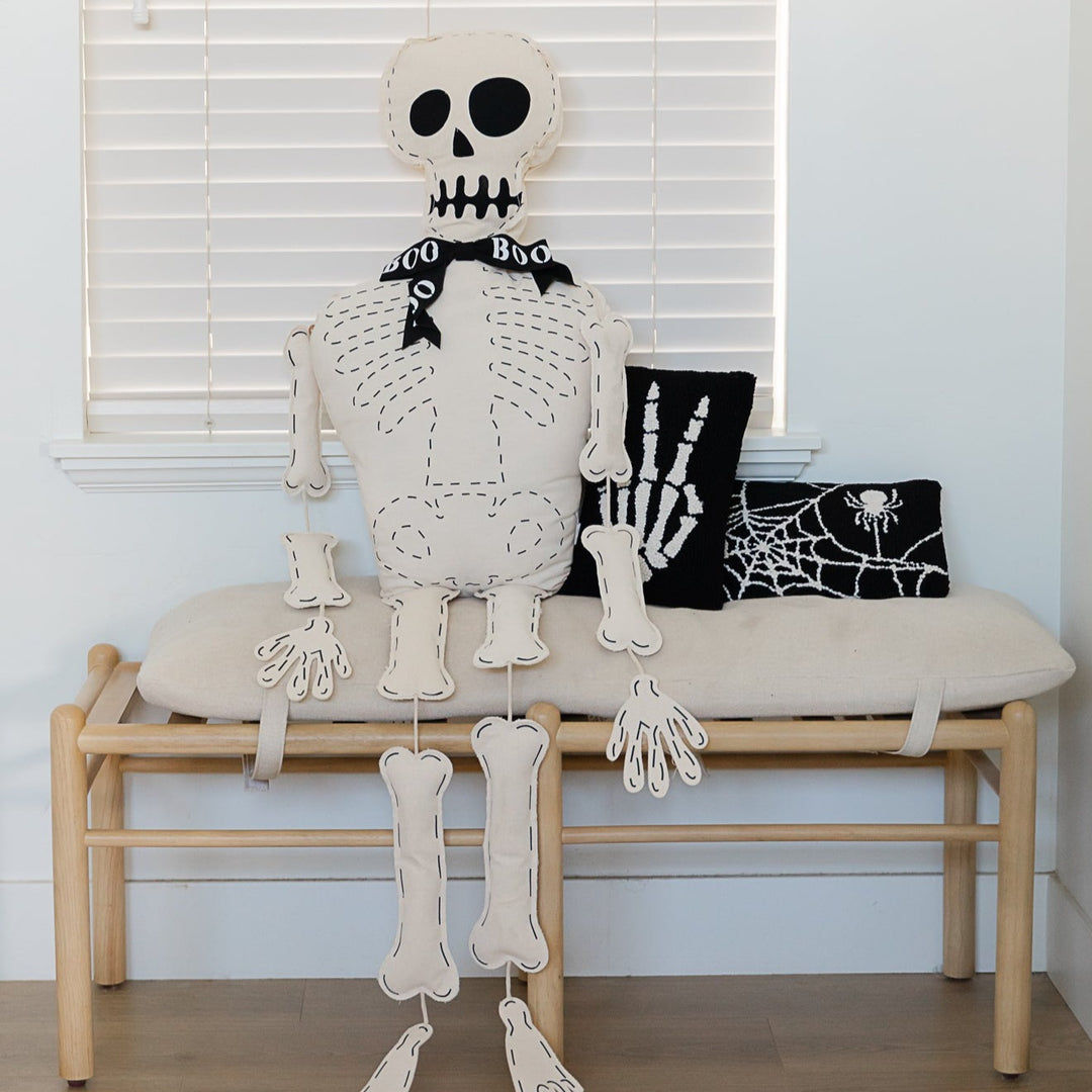 LARGE SKELETON SITTER Mud Pie Bonjour Fete - Party Supplies