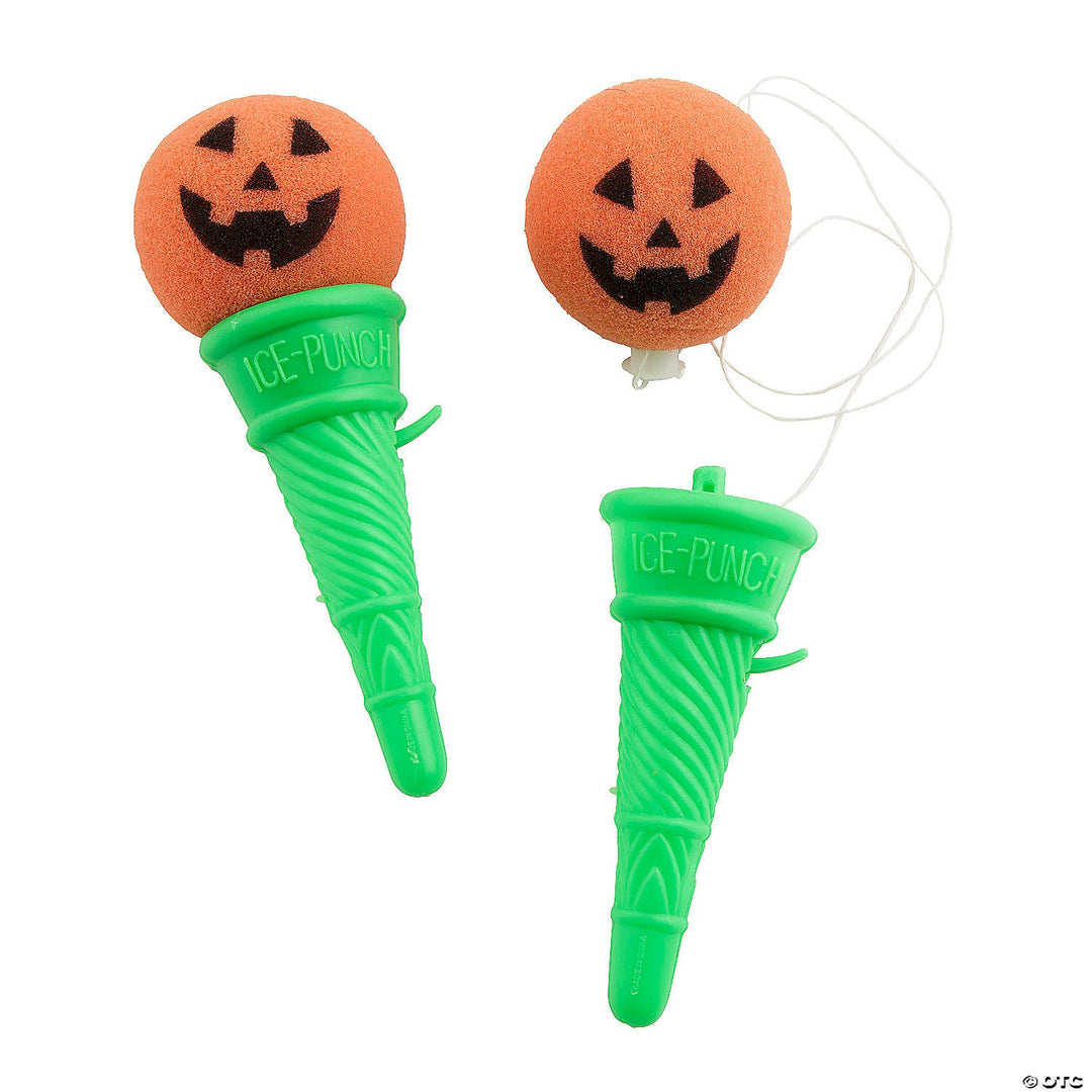 JACK-O-LANTERN ICE CREAM CONE SHOOTER Fun Express Halloween Party Favors & Boo Baskets Bonjour Fete - Party Supplies