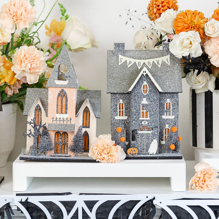 HAUNTED HOME HAUNTED VILLAGE HOUSE My Mind’s Eye Halloween Home Decor Bonjour Fete - Party Supplies