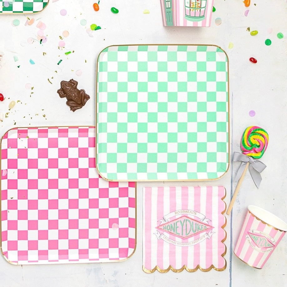 HARRY POTTER X BONJOUR FÊTE HONEYDUKES LARGE PINK STRIPE NAPKINS Bonjour Fete Napkins Bonjour Fete - Party Supplies