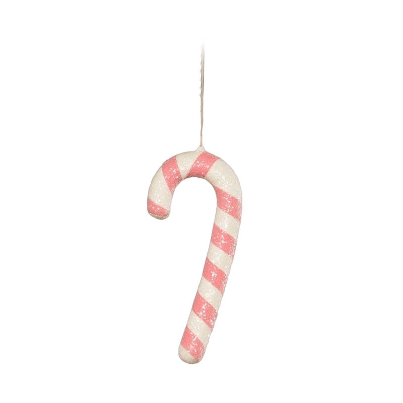 Hot Pink Candy Cane Ornament by Bethany Lowe Designs Quirks! Christmas Hot Pink Candy Cane Ornament by Bethany Lowe Designs Bonjour Fete - Party Supplies