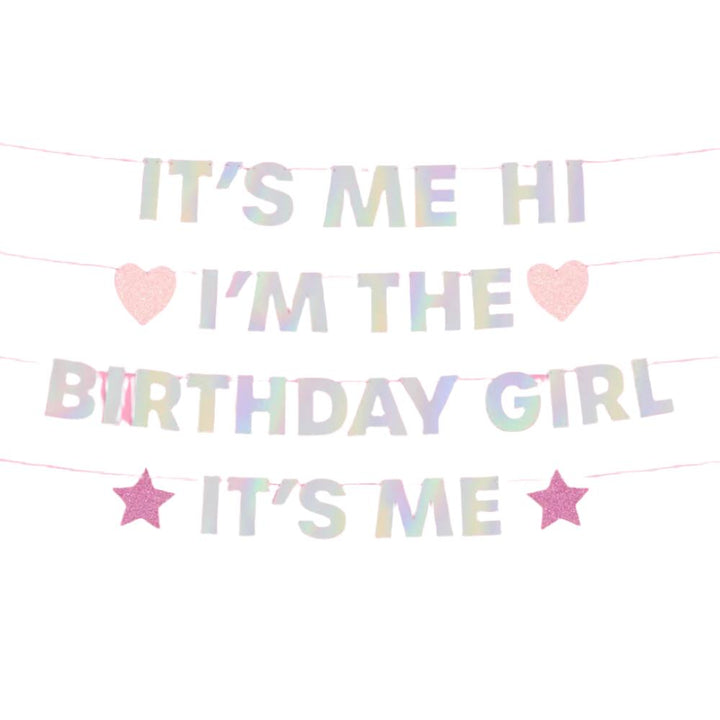 I'M THE BDAY GIRL SWIFTIE BANNER xo, Fetti Garlands & Banners Bonjour Fete - Party Supplies