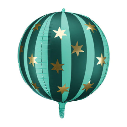 GREEN STARRY BALL FOIL BALLOON Party Deco Balloons GREEN STARRY BALL FOIL BALLOON Bonjour Fete - Party Supplies