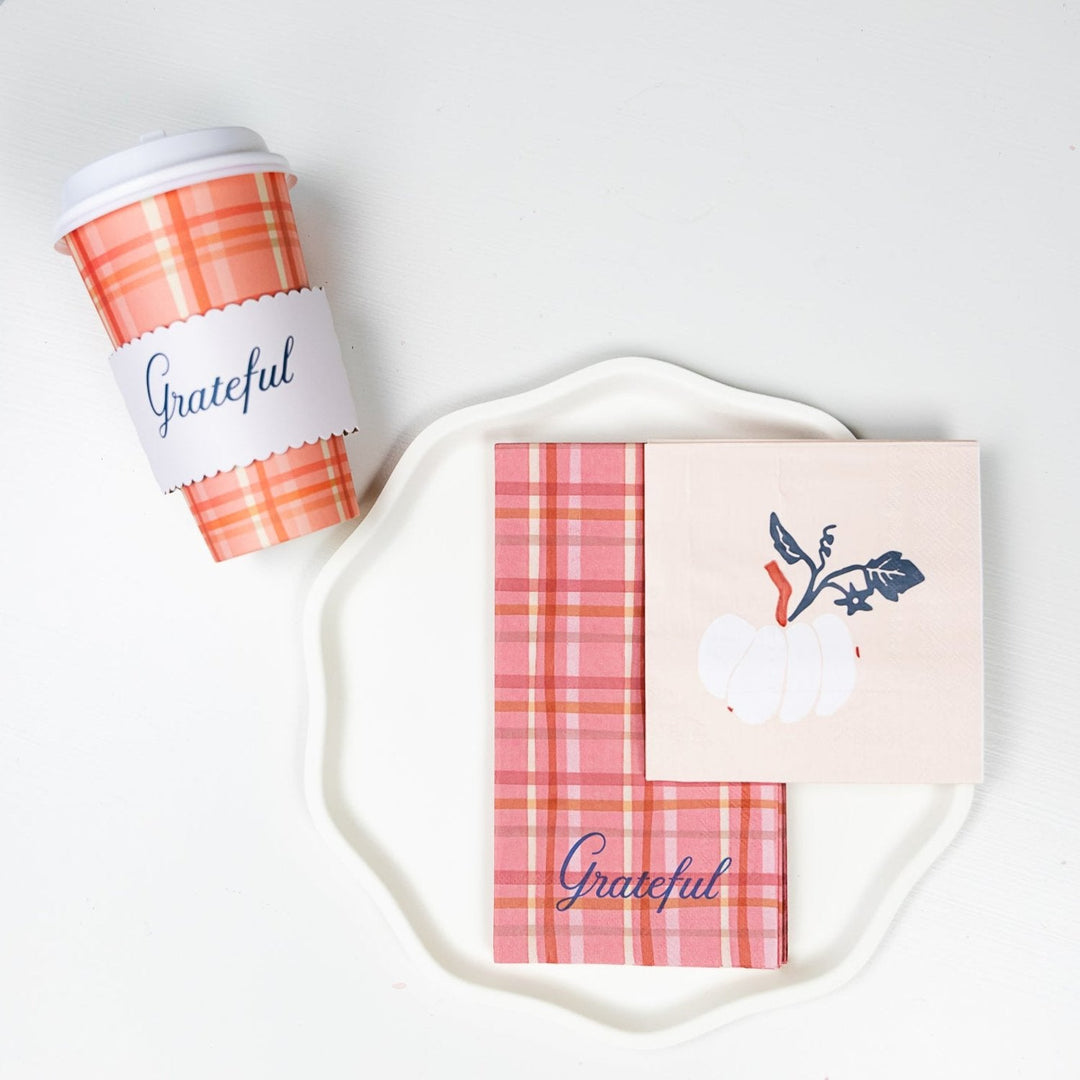 BONJOUR FETE X THE HOUSE THAT LARS BUILT THANKSGIVING COCKTAIL NAPKINS Bonjour Fete Napkins Bonjour Fete - Party Supplies