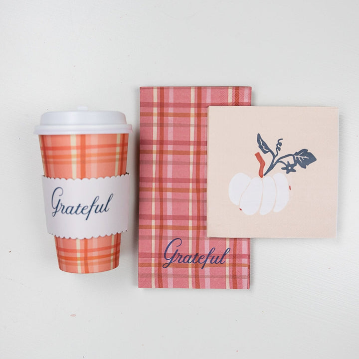 BONJOUR FETE X THE HOUSE THAT LARS BUILT THANKSGIVING COCKTAIL NAPKINS Bonjour Fete Napkins Bonjour Fete - Party Supplies