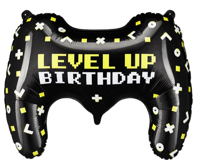 LEVEL UP VIDEO GAME CONTROLLER BALLOON Party Deco Balloons Bonjour Fete - Party Supplies