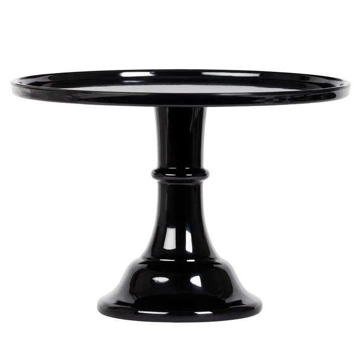 LARGE INK BLACK MELAMINE CAKE STAND Joyeux Company Cake Stands Bonjour Fete - Party Supplies