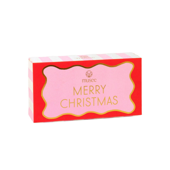 Merry Christmas Bar Soap Musee Bar Soaps Merry Christmas Bar Soap Bonjour Fete - Party Supplies