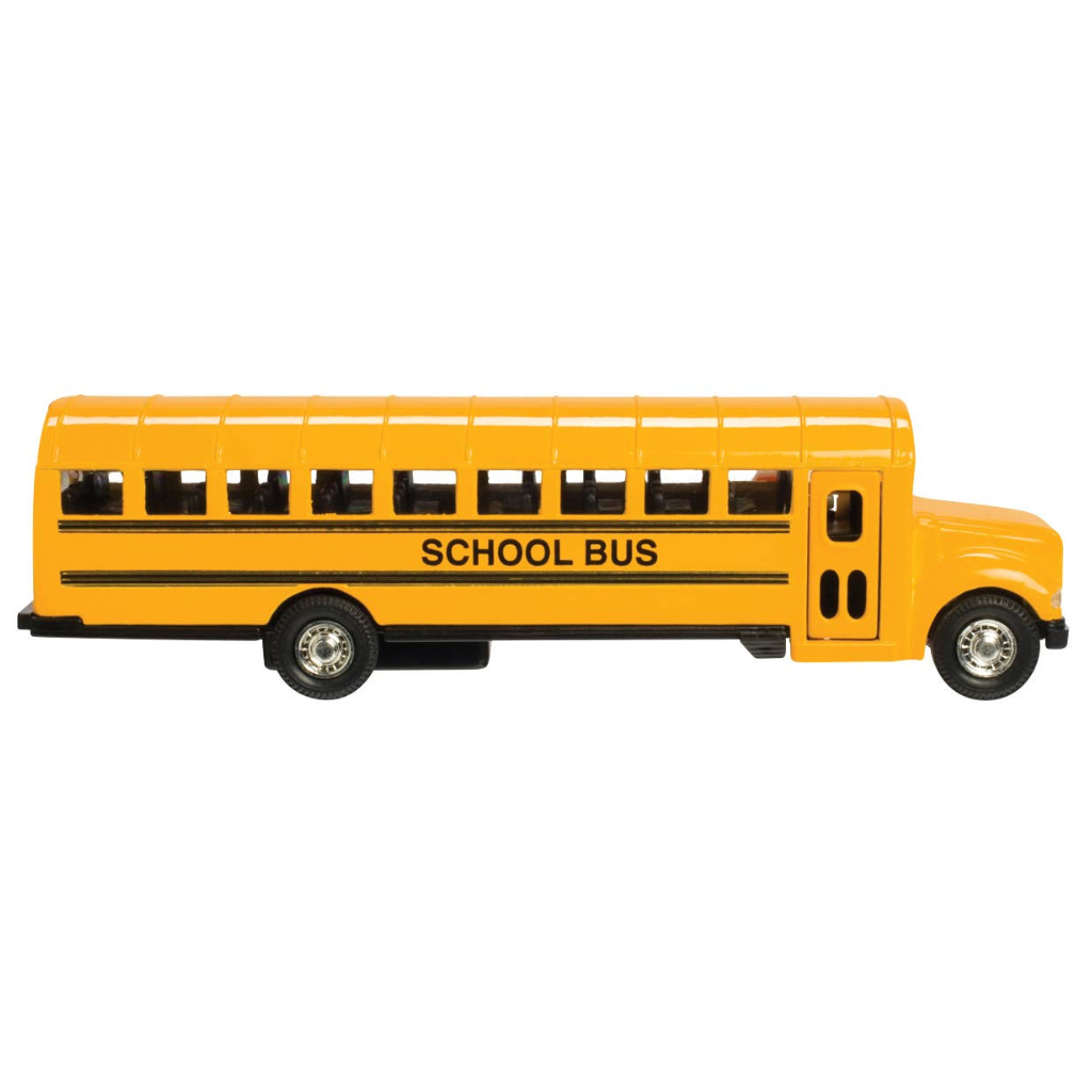 METAL SCHOOL BUS TOY Toysmith Back to School Bonjour Fete - Party Supplies