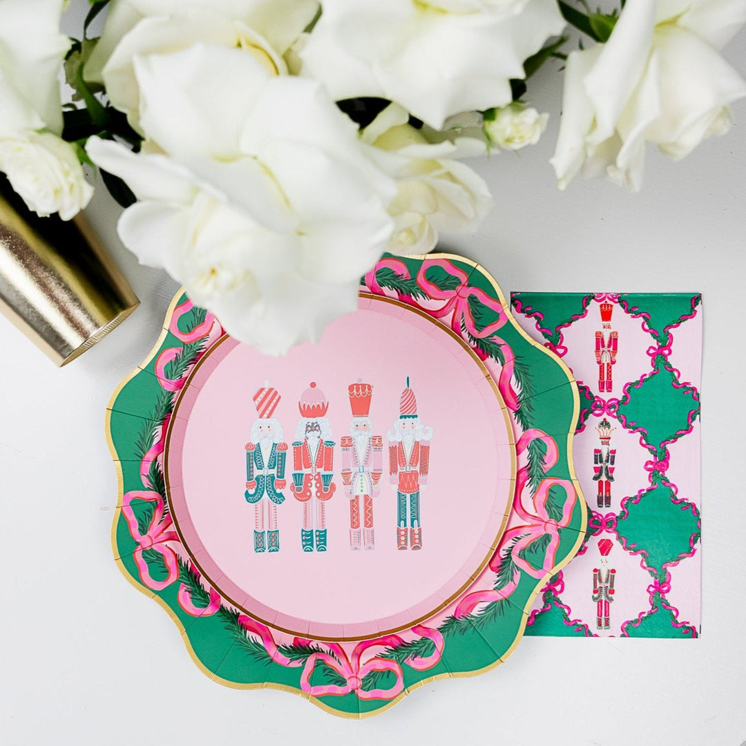 BONJOUR FÊTE X ONE & ONLY PAPER NUTCRACKER LARGE PLATES Bonjour Fete Plates Bonjour Fete - Party Supplies