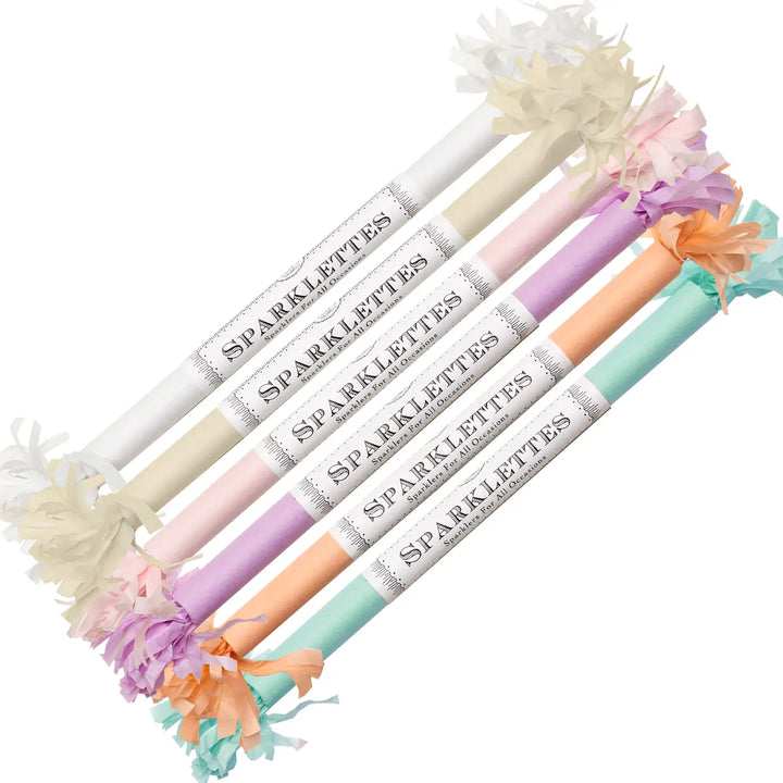 PASTEL SPARKLETTES SPARKLERS TOPS Malibu Sparkler Bonjour Fete - Party Supplies