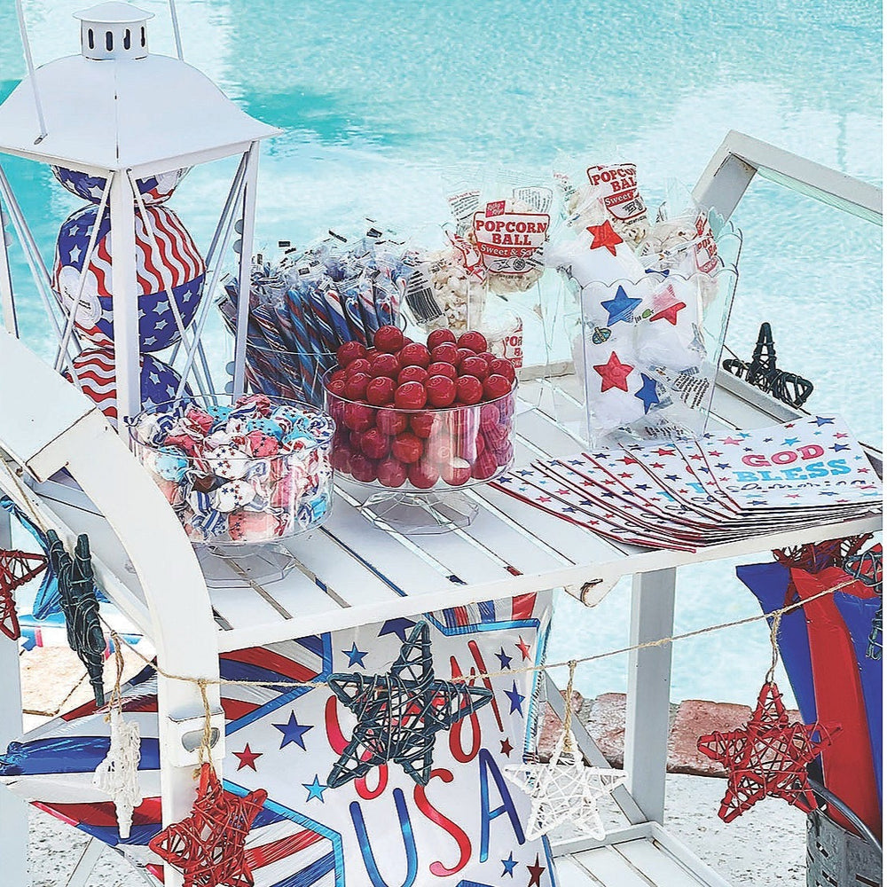 Patriotic Candy Stick Bonjour Fete Party Supplies 4th of July Party