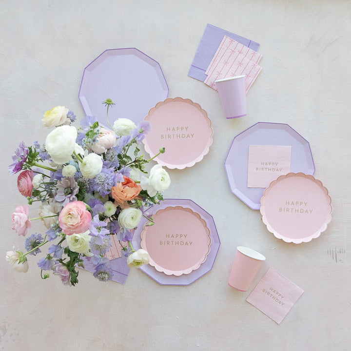 LE LILAC PREMIUM DINNER PLATES Bonjour Fete Plates Bonjour Fete - Party Supplies