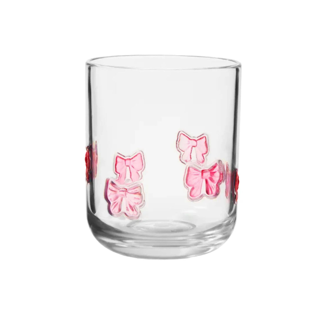 PINK BOW ACRYLIC CUP Godinger Drinkware & Bar PINK BOW ACRYLIC CUP Bonjour Fete - Party Supplies