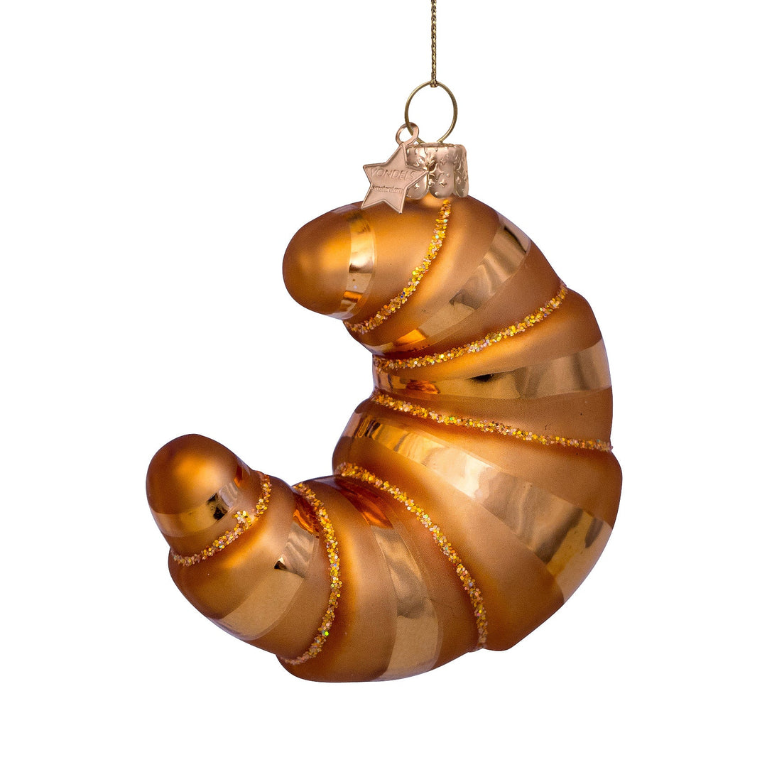 CROISSANT GLASS ORNAMENT