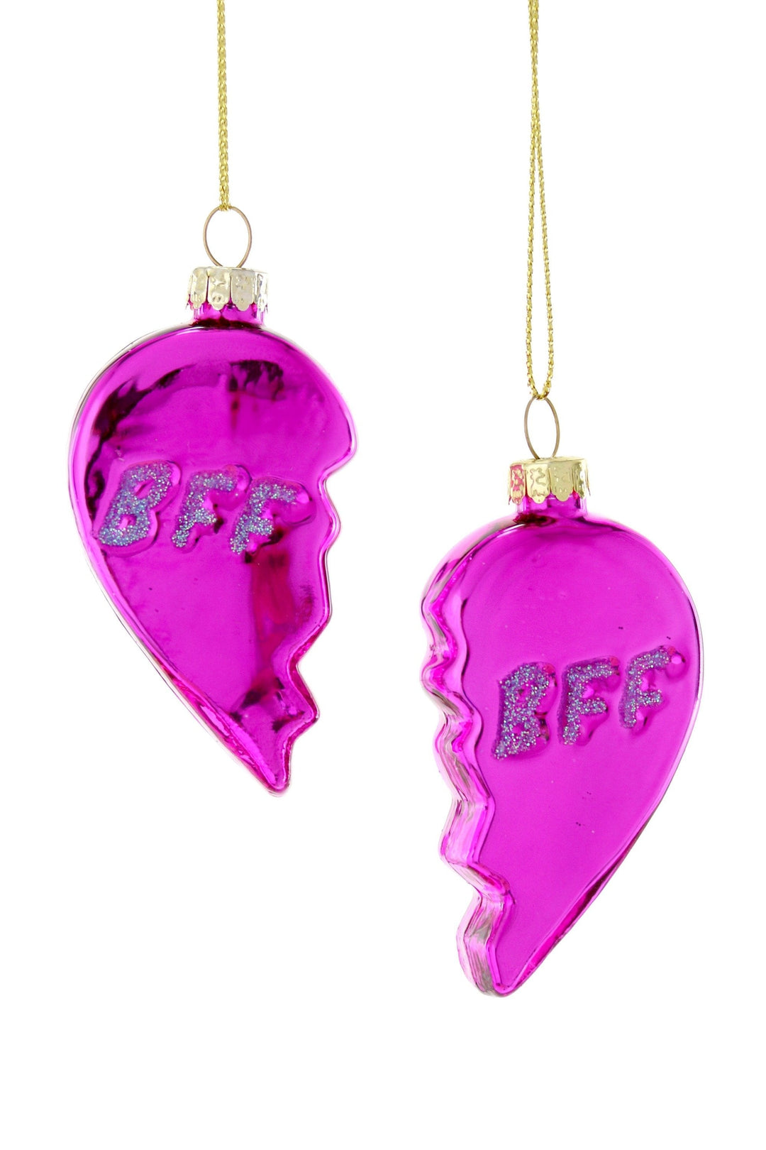 BFF HEART PINK ORNAMENTS BY CODY FOSTER