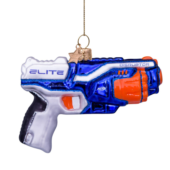 NERF GUN GLASS ORNAMENT