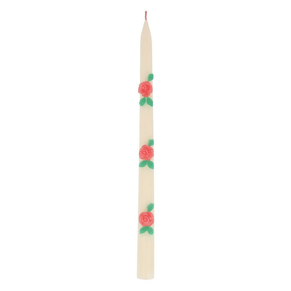 ROSE TAPER CANDLES Meri Meri Valentine's Day Decor Bonjour Fete - Party Supplies