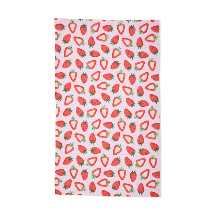 SWEET STRAWBERRY TEA TOWEL Geometry kitchen & entertaining Bonjour Fete - Party Supplies