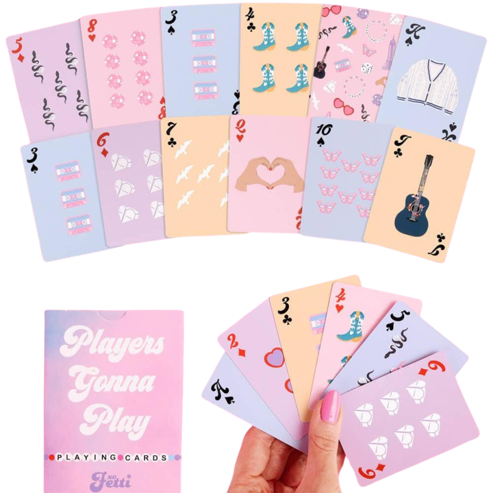 TAYLOR SWIFT PLAYING CARDS xo, Fetti Card game TAYLOR SWIFT PLAYING CARDS Bonjour Fete - Party Supplies