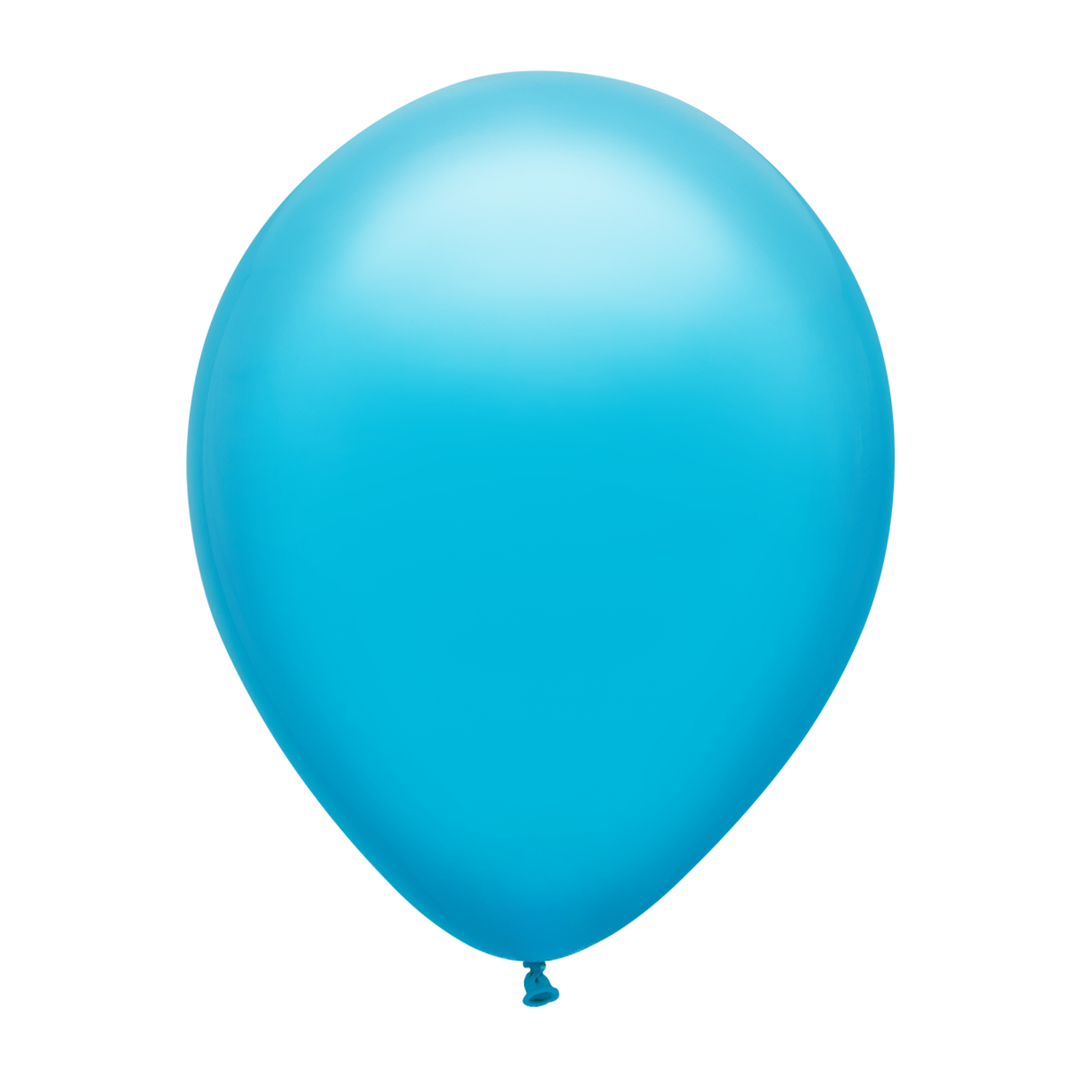 TROPICAL TEAL LATEX BALLOON Qualatex Balloons Standard - 11" Bonjour Fete - Party Supplies