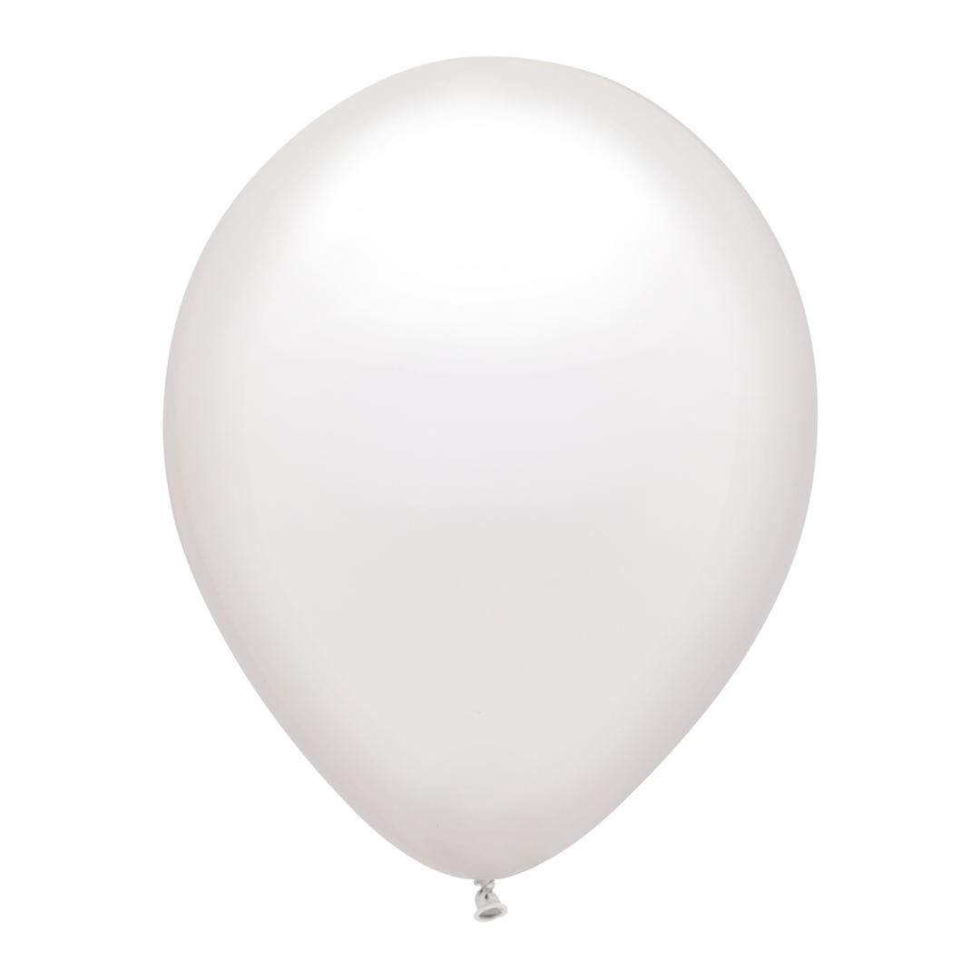 WHITE LATEX BALLOON Qualatex Balloons Bonjour Fete - Party Supplies