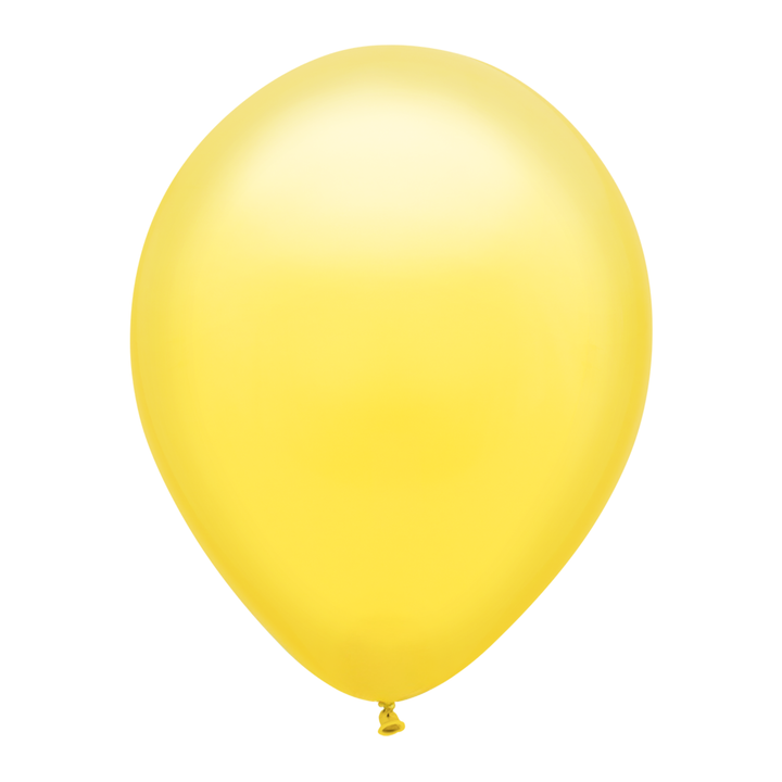 YELLOW LATEX BALLOON Qualatex Balloons Bonjour Fete - Party Supplies