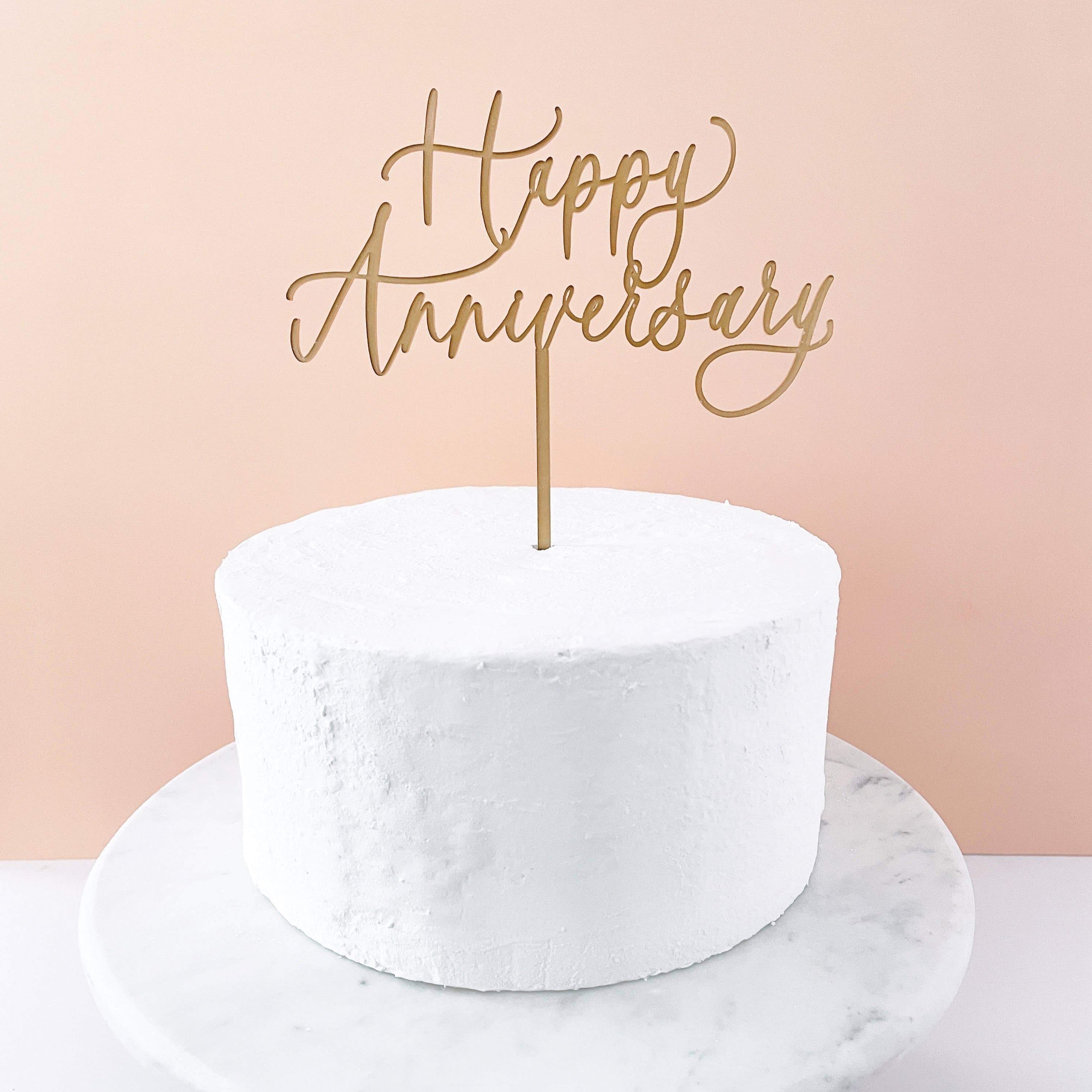 Happy Anniversary Round Cake 20027 | Hy-Vee Aisles Online Grocery Shopping
