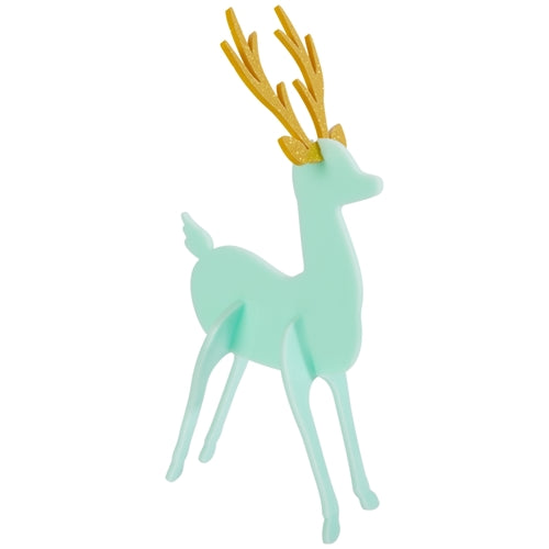 COLORFUL ACRYLIC DEER CR Gibson Signature Christmas Holiday Kitchen & Entertaining Bonjour Fete - Party Supplies