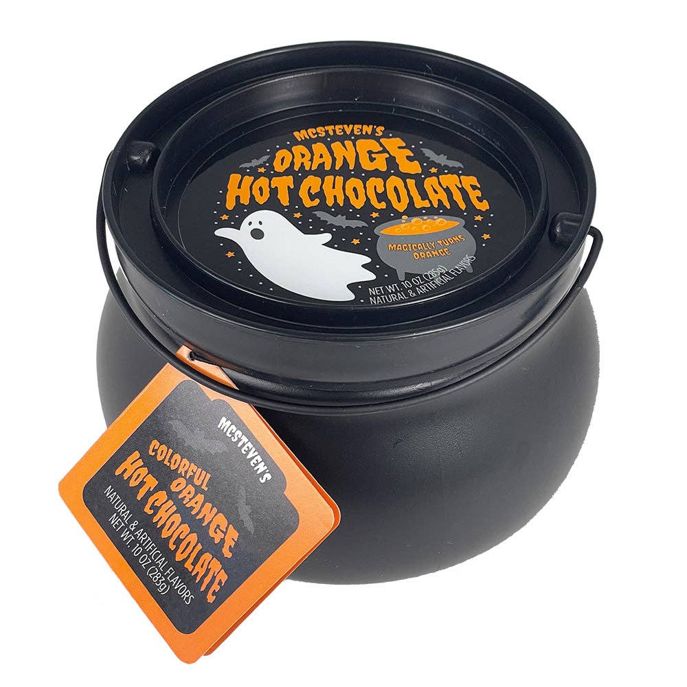 Orange Hot Chocolate Ghost Cauldron Bonjour Fete Party Supplies Halloween Party Favors & Boo Baskets