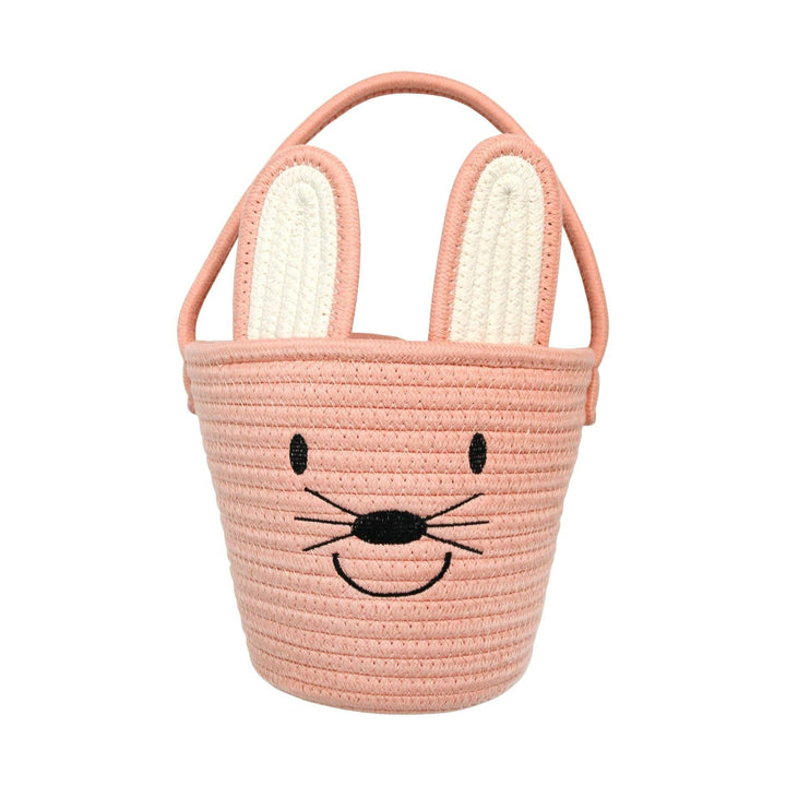 Rope Easter Basket - Pink Bunny, Lucy's Room Emerson and Friends Bonjour Fete - Party Supplies