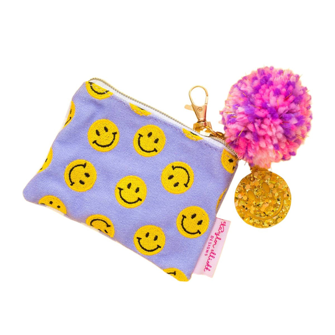 MIni Smiley Cardholder Keychain Pouch Bonjour Fete Party Supplies Gifts For Girls