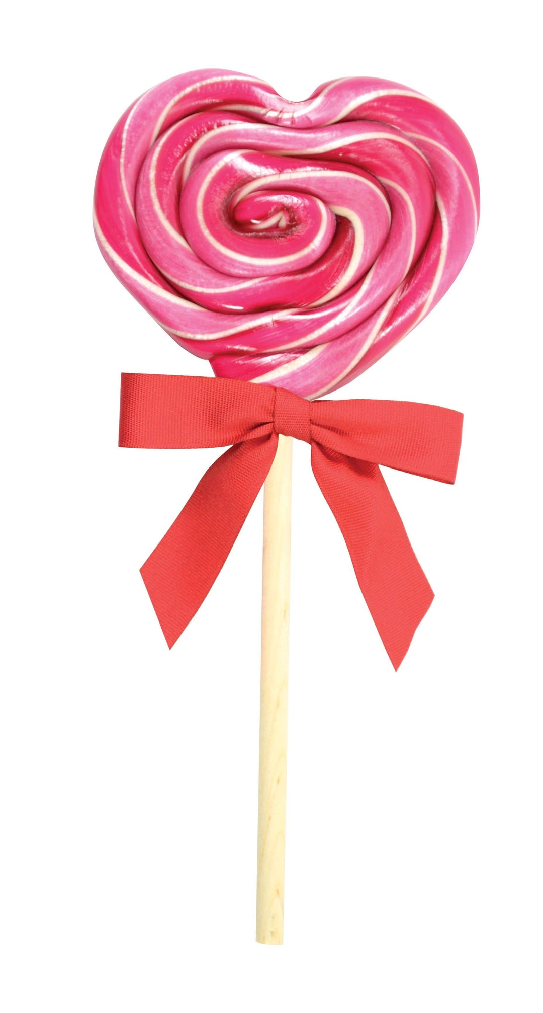 ORAGNIC HEART CHERRY OVERSIZED LOLLIPOP Hammond's Candies Candy Bonjour Fete - Party Supplies