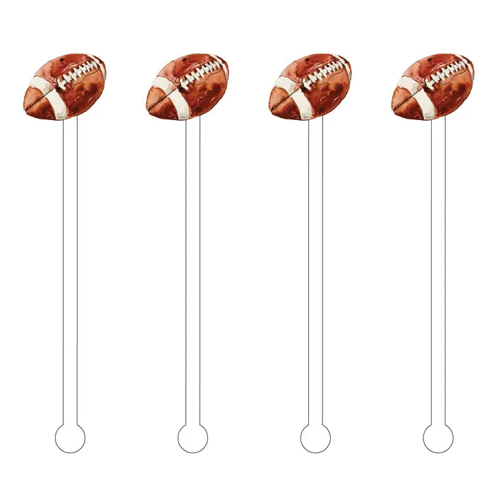 Football Acrylic Stir Sticks – Cami Monet