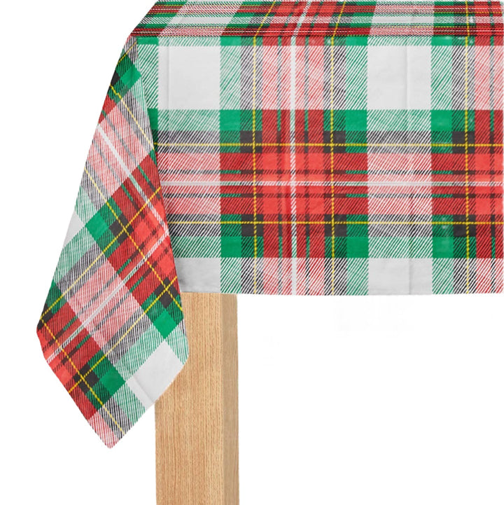 Winter Plaid Tablecloth Bonjour Fete Party Supplies Christmas Holiday Party Supplies