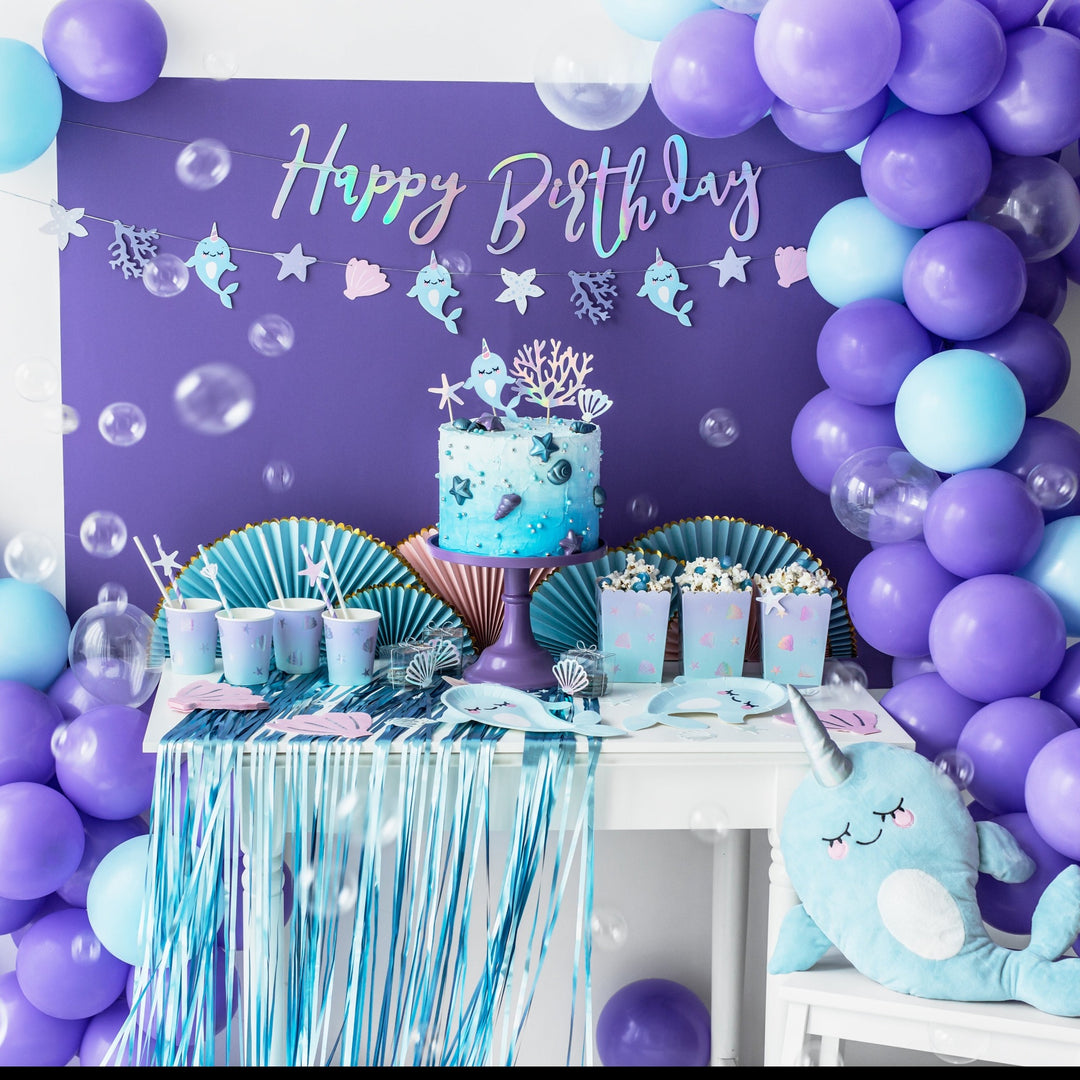 LIGHT BLUE PARTY CURTAIN Party Deco Photobooth & Signage Bonjour Fete - Party Supplies