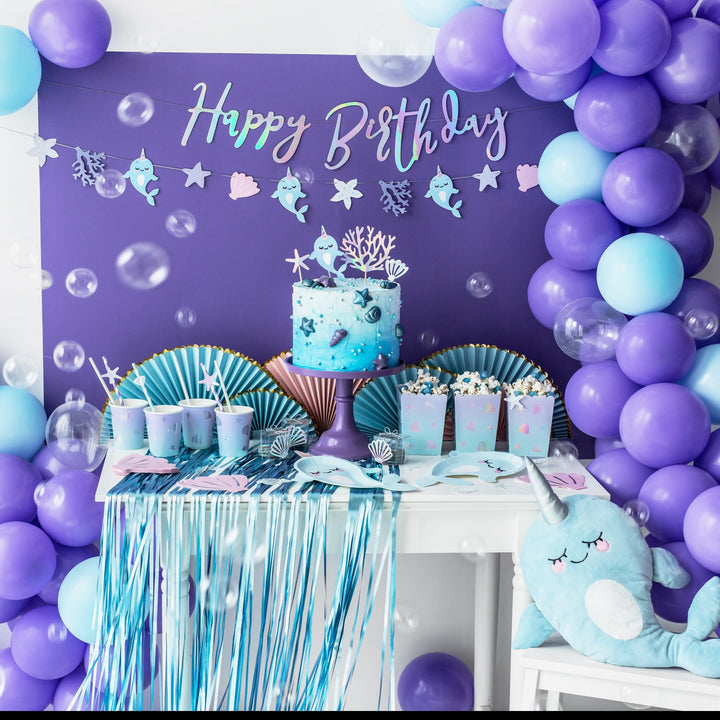 LIGHT BLUE PARTY CURTAIN Party Deco Photobooth & Signage Bonjour Fete - Party Supplies